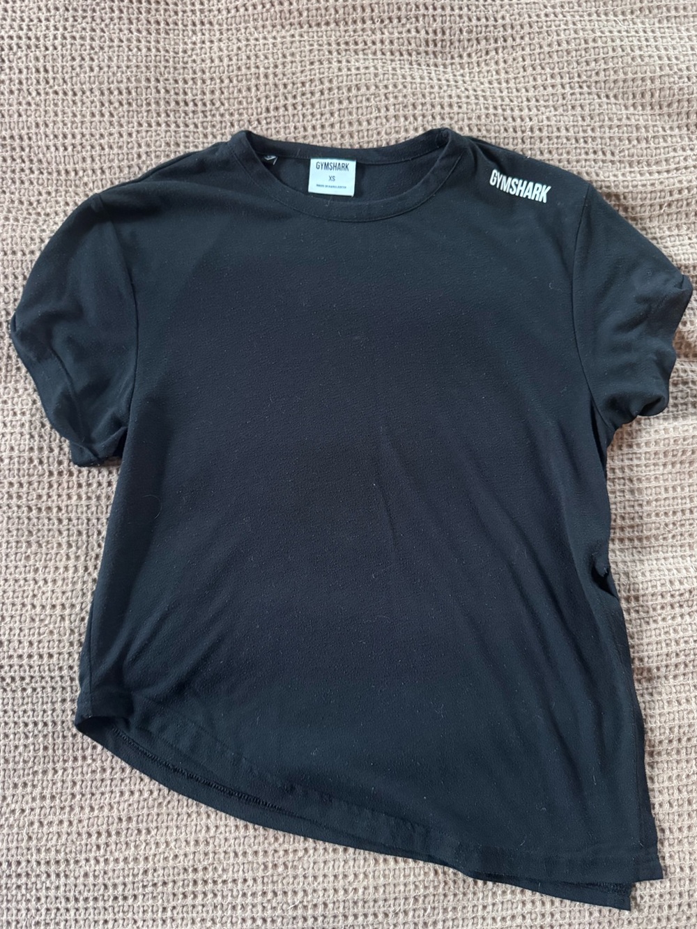 Gymshark Women's Black split side Tee